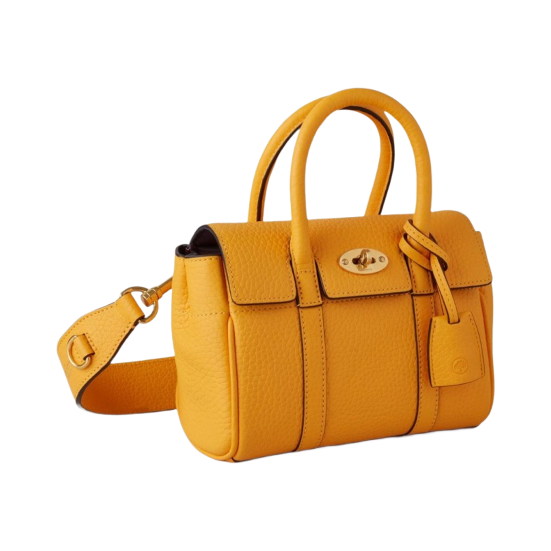 멀버리 헤비 그레인 미니 베이스워터 더블 옐로우(Mulberry Heavy Grain Mini Bayswater Double Yellow) - 2