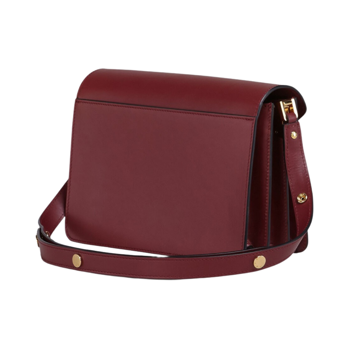 마르니 카프스킨 미디움 트렁크백 블랙 체리(Marni Calfskin Medium Trunk Bag Black Cherry) - 2