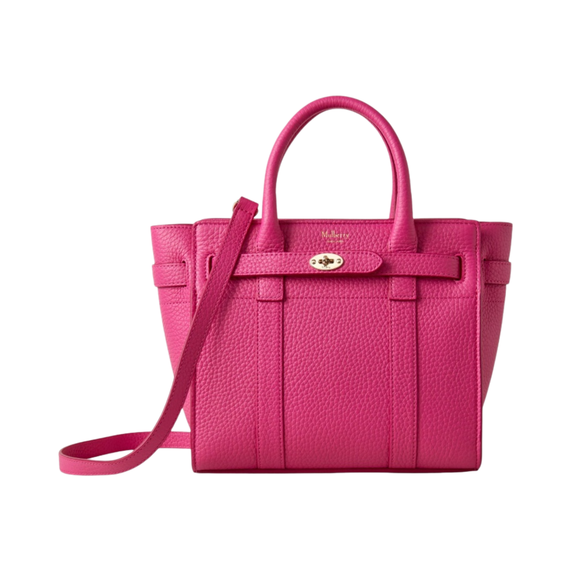 멀버리 헤비 그레인 미니 지퍼 베이스워터 멀버리 핑크(Mulberry Heavy Grain Mini Zipped Bayswater Mulberry Pink) - 1