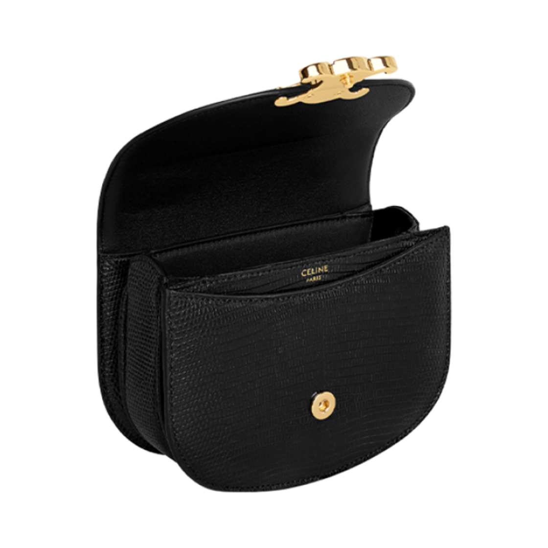 셀린느 미니 베사체 클레아 리자드 블랙(Celine Mini Besace Clea in Lizard Black) - 4