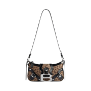Balenciaga Essex Small Shoulder Bag Ebony Beige Black
