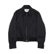 Haleine Padded 3D Detail Short Jacket Black