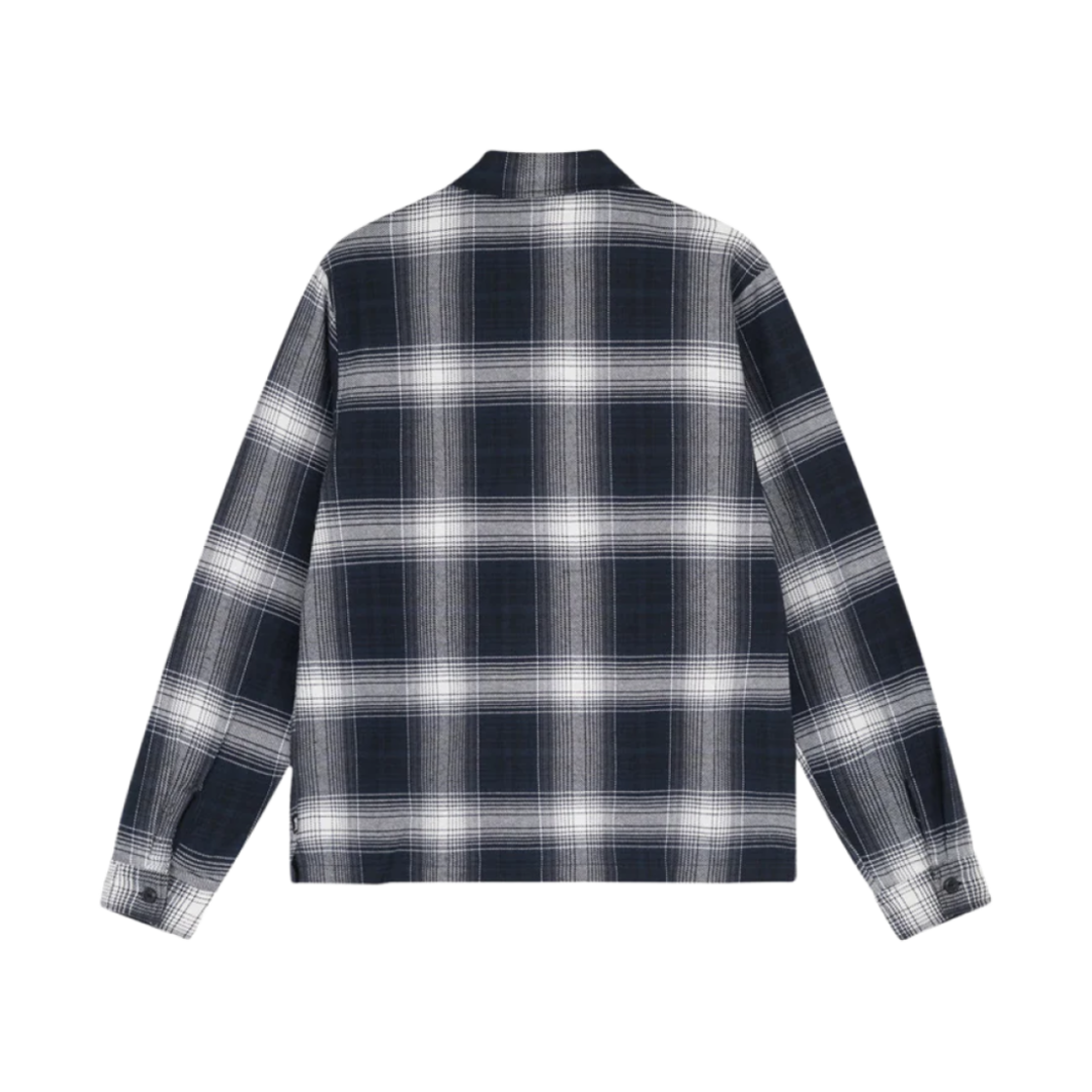 스투시 쉐도우 플래드 집 롱슬리브 셔츠 네이비(Stussy Shadow Plaid Zip LS Shirt Navy) - 2