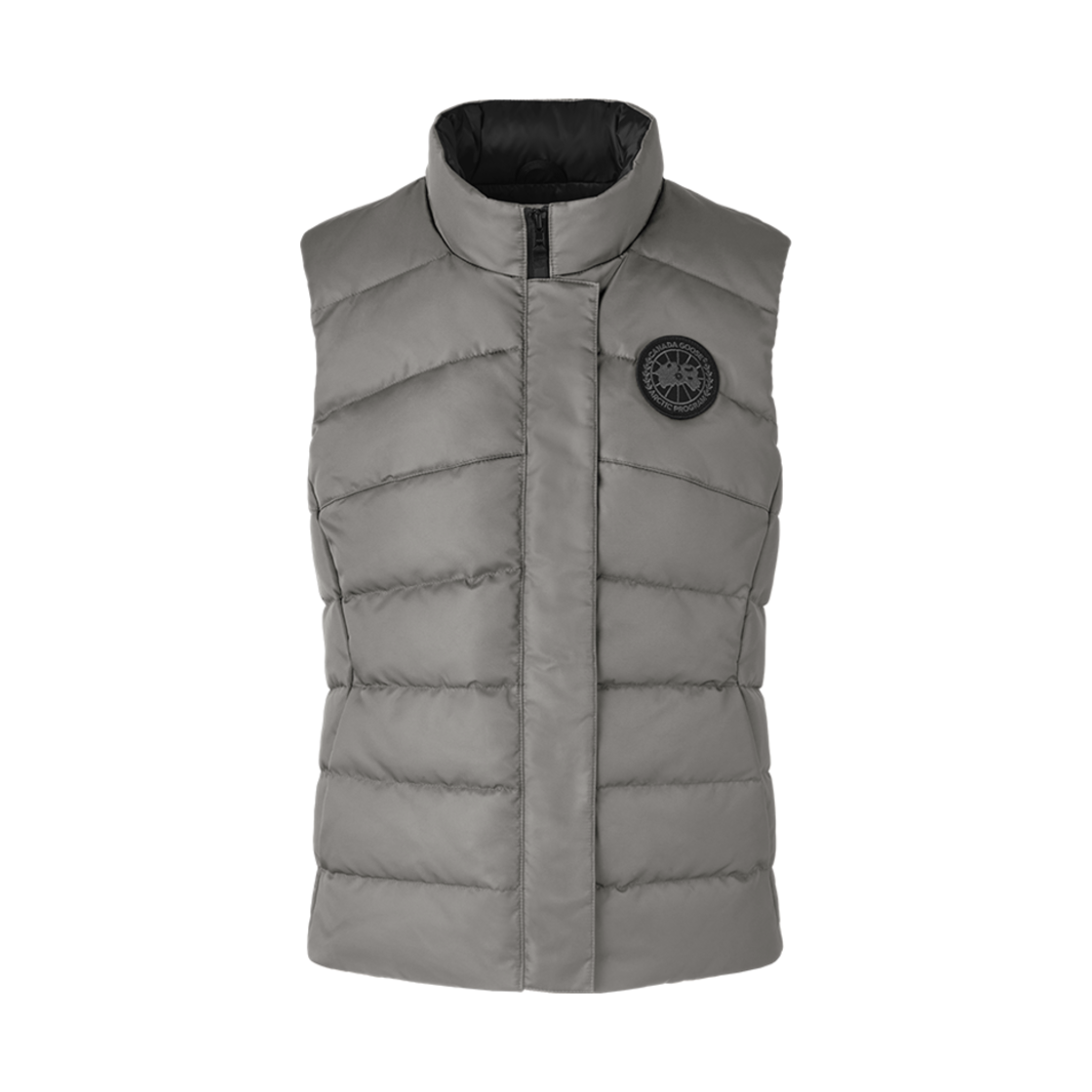(W) 캐나다 구스 프리스타일 베스트 퍼포먼스 사틴 블랙 라벨 윌로우 그레이((W) Canada Goose Freestyle Vest Performance Satin Black Label Willow Grey) - 1