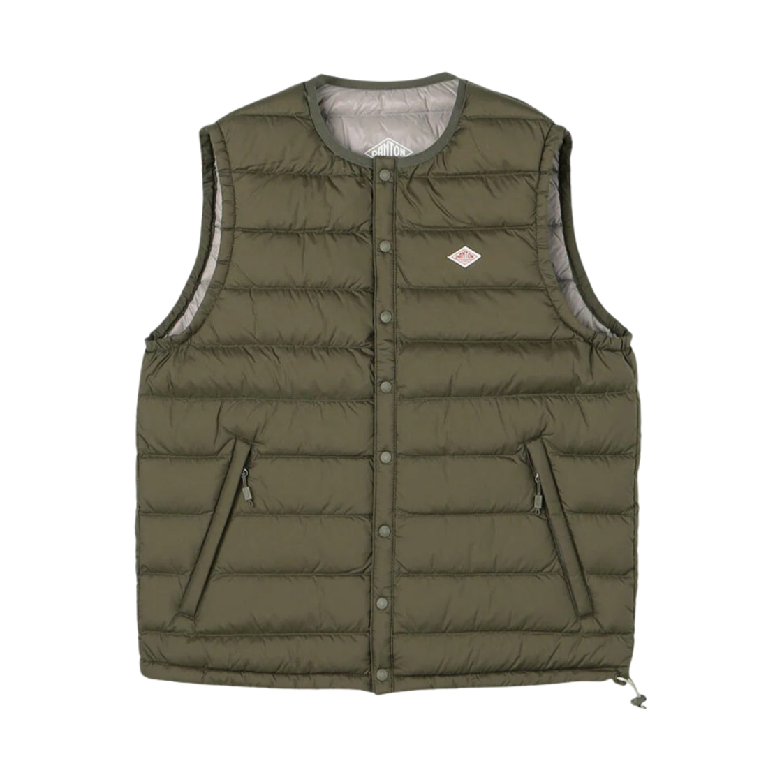 (W) 단톤 이너 다운 크루넥 베스트 올리브((W) Danton Inner Down Crewneck Vest Olive)