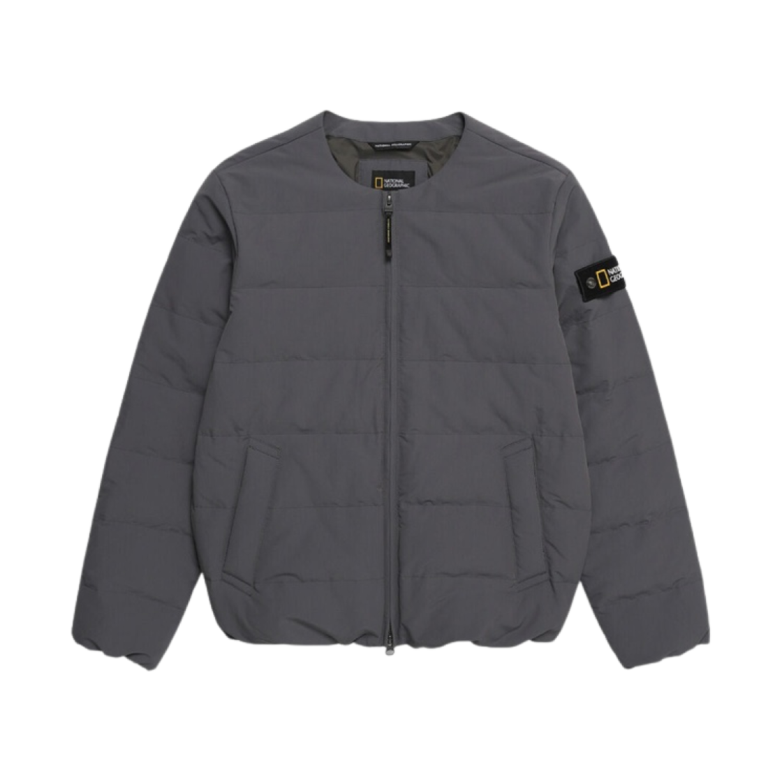 내셔널 지오그래픽 헤론 U 넥 라이트웨이트 구스 다운 점퍼 스톤 그레이(National Geographic Heron U Neck Lightweight Goose Down Jumper Stone Grey)