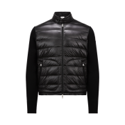 Moncler Padded Wool Zip Up Cardigan Black - 25SS