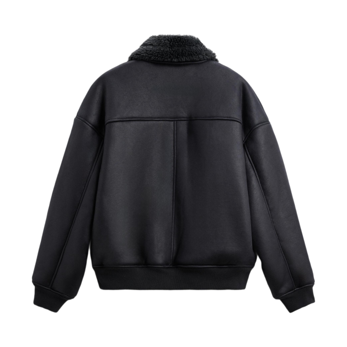 자라 더블 페이스드 레더 이펙트 자켓 블루 그레이(Zara Double Faced Leather Effect Jacket Blue Gray) - 2