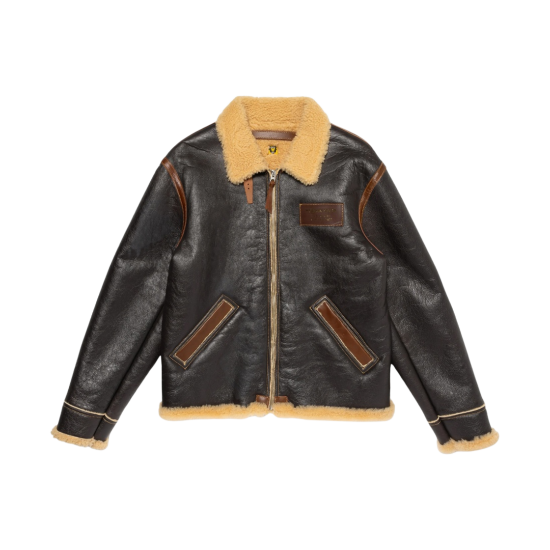 휴먼 메이드 무튼 자켓 브라운