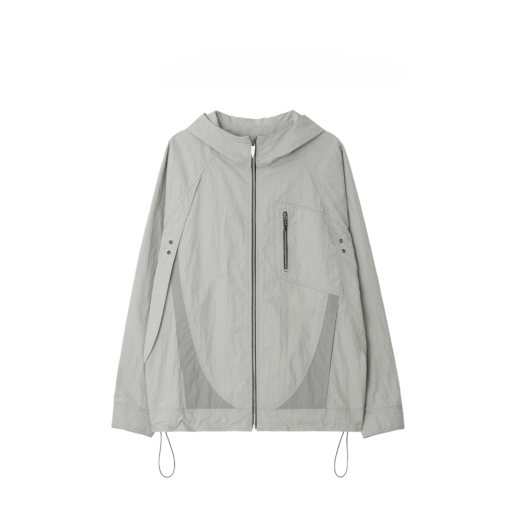 BLR2E02JK01 BLR Arc Panel Windbreaker Jacket Beige