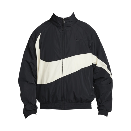 나이키 스우시 우븐 자켓 블랙 코코넛 밀크 - 아시아