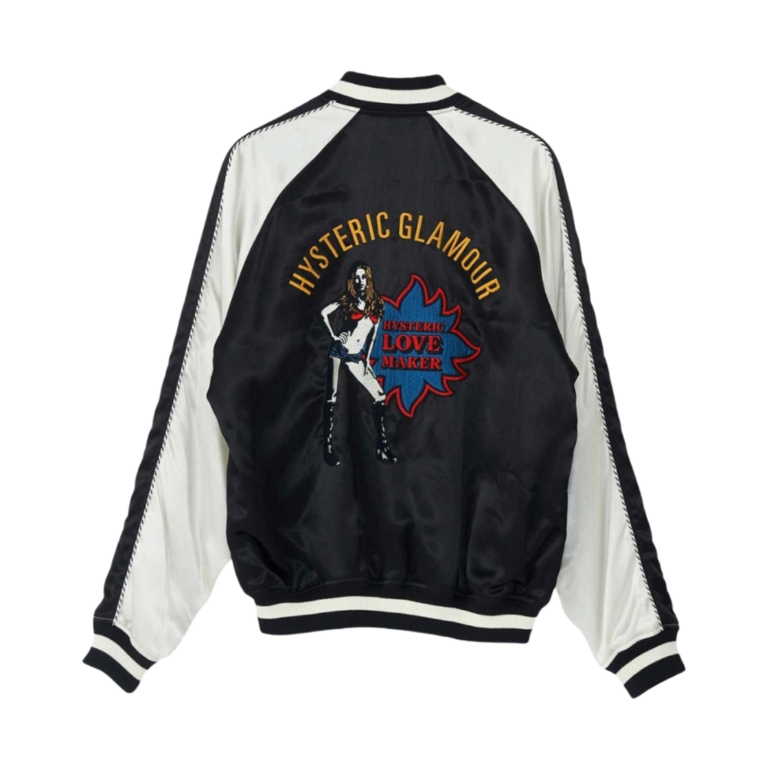 히스테릭 글래머 러브 메이커 자수 스카잔 블랙(Hysteric Glamour Love Maker Embroidery Sukajan Black) - 2