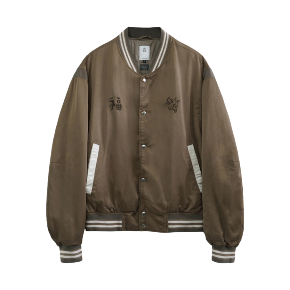 폴리테루 x 행크 레이온 바시티 베이지 - 24SS(Polyteru x HANK Rayon Varsity Beige - 24SS)