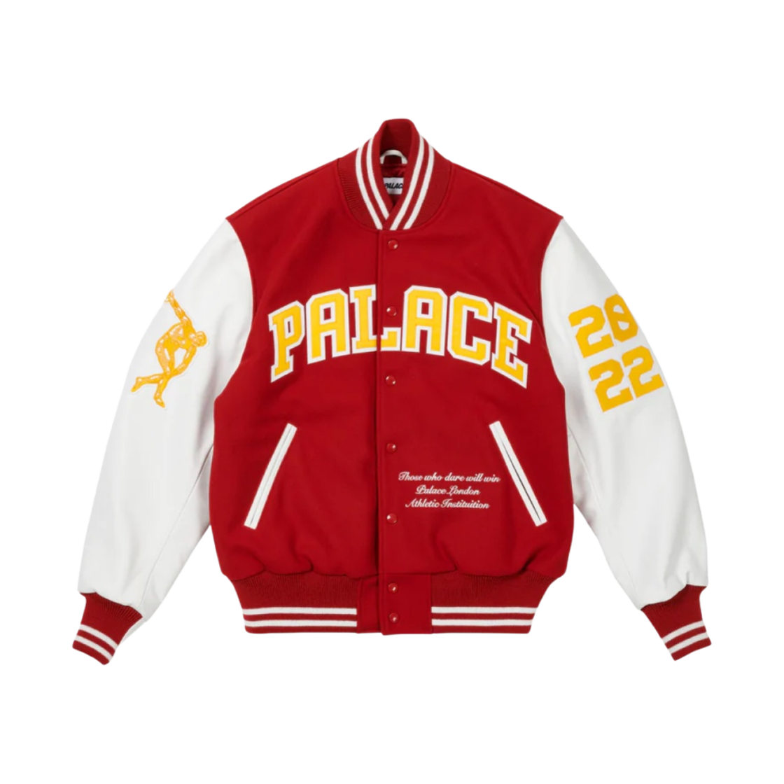 팔라스 그릭 바시티 자켓 레드 - 22FW(Palace Greek Varsity Jacket Red - 22FW)