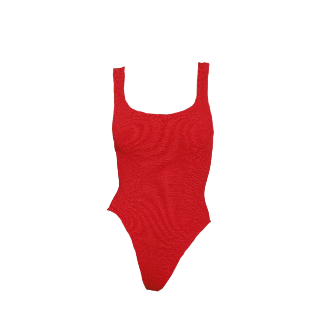 - (W) Hunza G Square Neck Swim Red