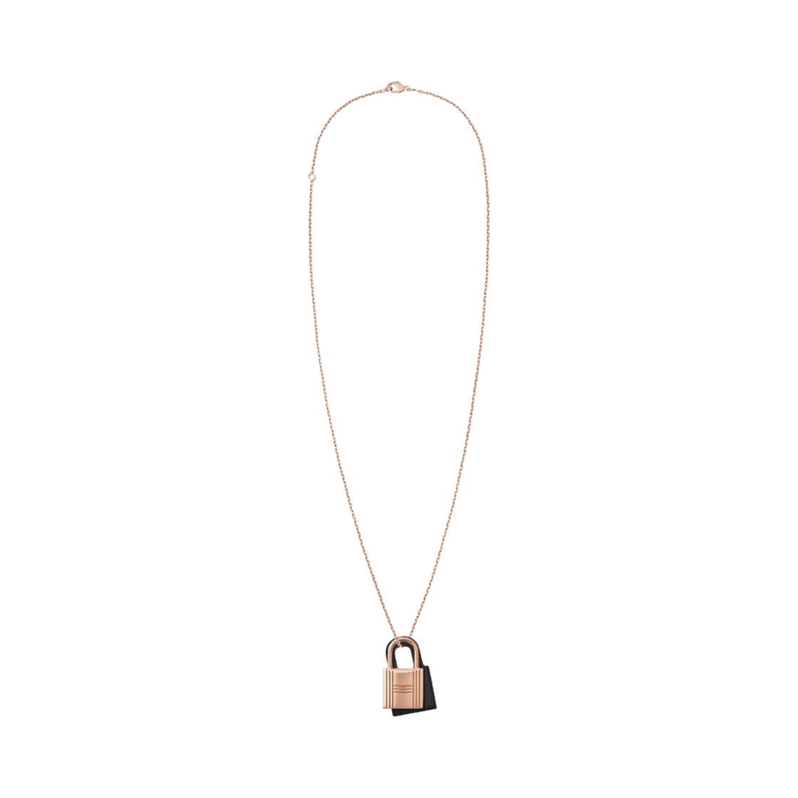 (W) 에르메스 스몰 오켈리 펜던트 스위프트 & 로즈 골드 하드웨어 누아((W) Hermes Small O'Kelly Pendant Swift & Rose Gold Noir) - 1