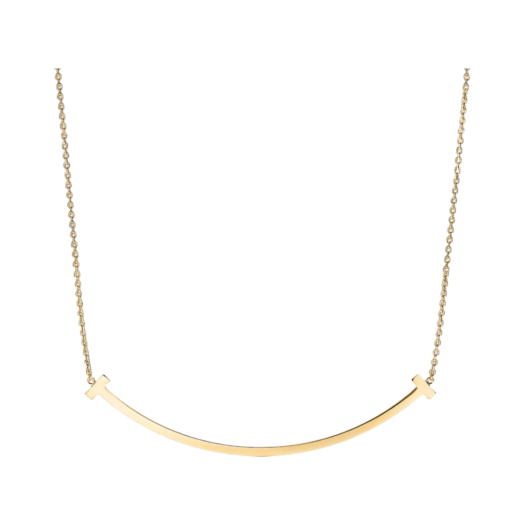 Tiffany & Co. T Extra Large Smile Pendant Gold