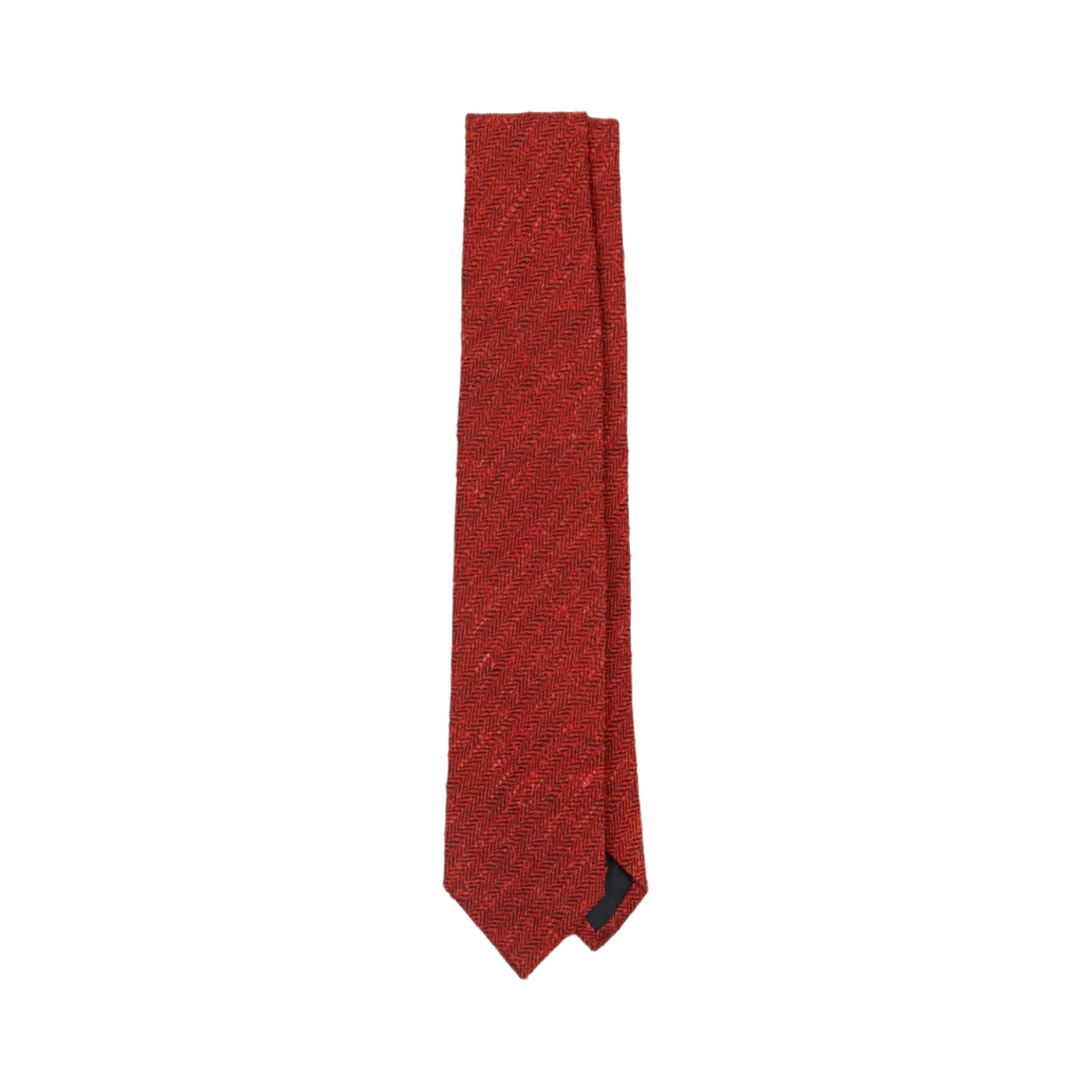 DR1AAN-24630-06-700 Drake's Herringbone Shantung Silk Tipped Tie Red