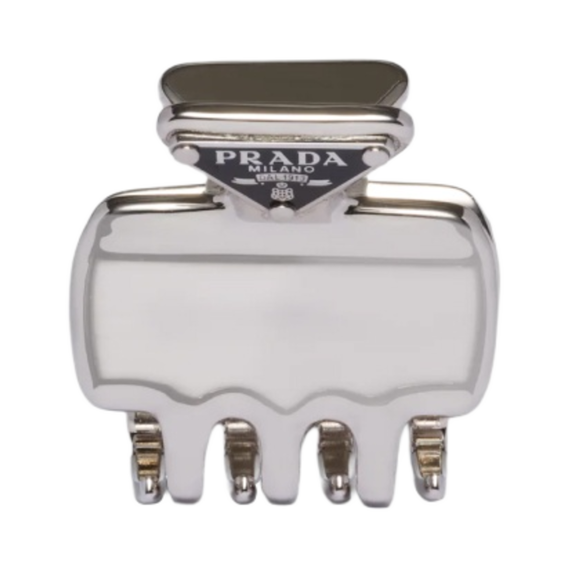 1IF087-2BA6-F0276 (W) Prada Metal Hair Clip Steel Gray