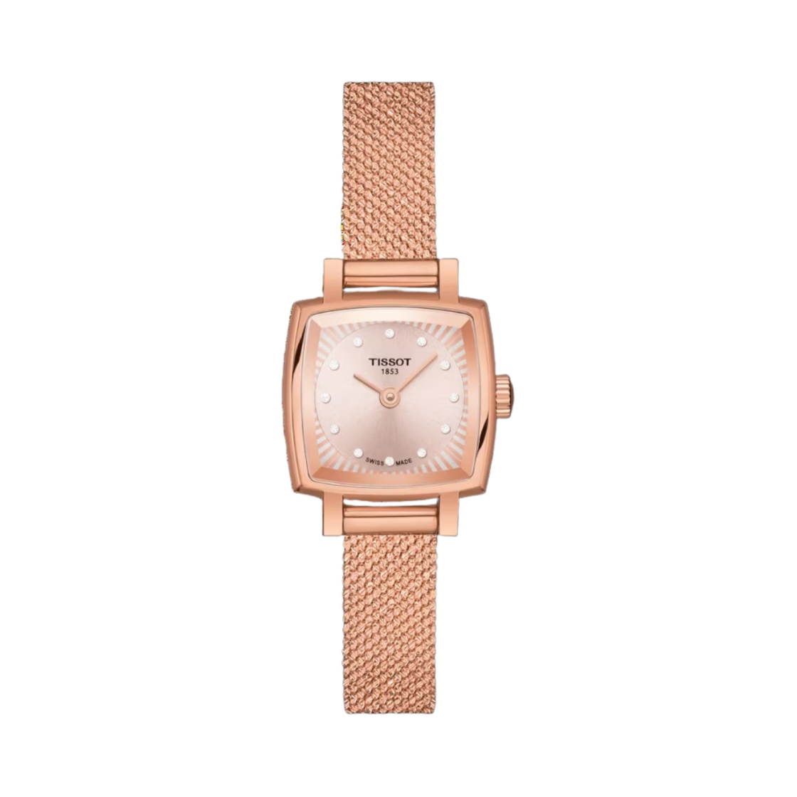 T0581093345600 Tissot Lovely Square 20mm Stainless Steel Rose Gold