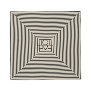 Toteme Signature Monogram Silk Scarf Monogram Print