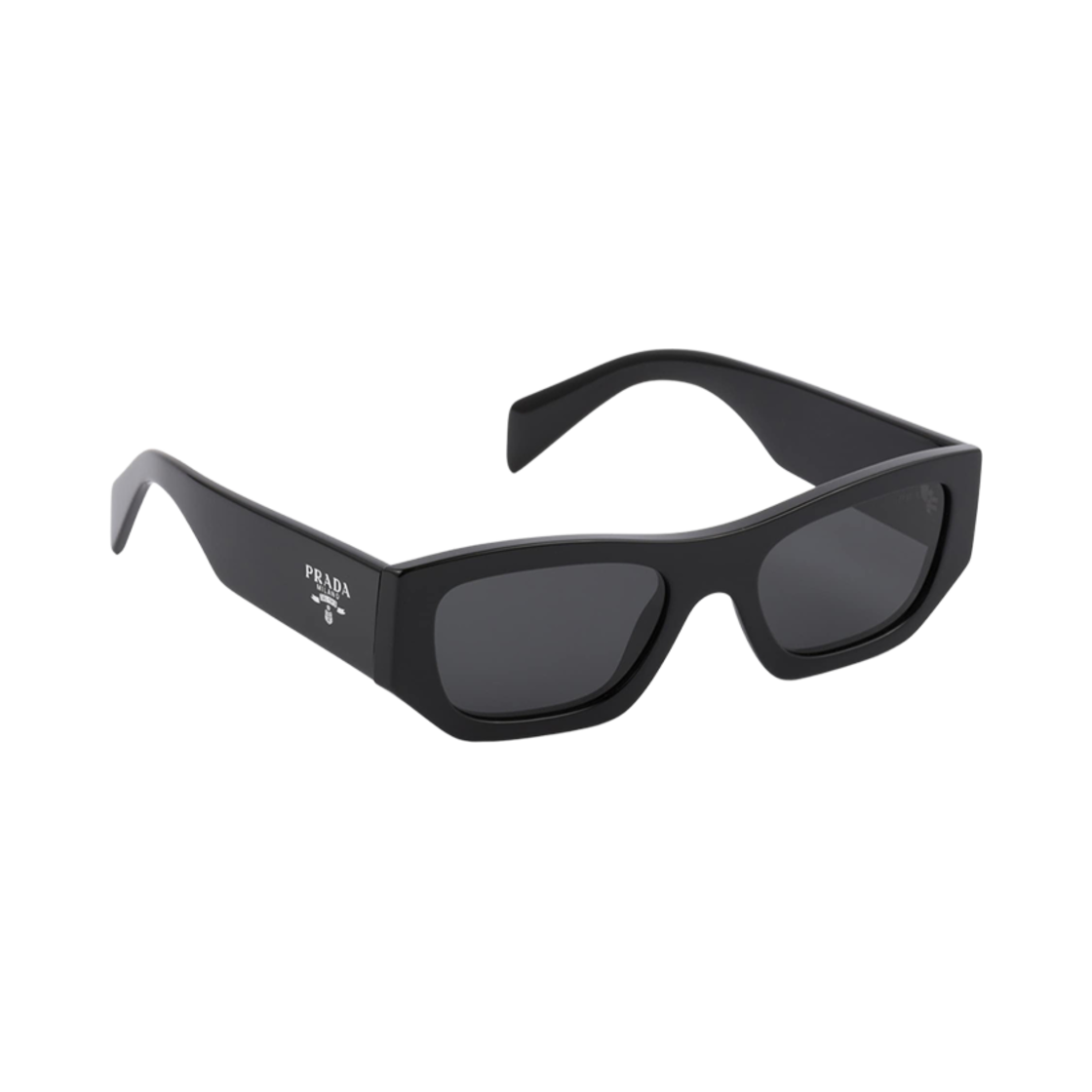 【美品 】PRADA sunglasses サイドロゴ パープル バタフライ Opaque Gradient Dark Brown Lenses Sunglasses with Prada logo