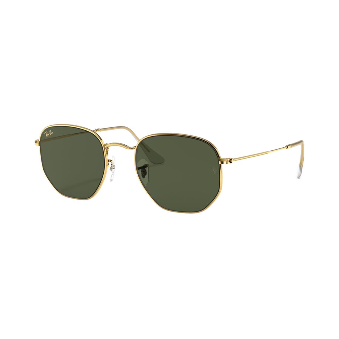 레이밴 헥사고날 폴리쉬드 골드 프레임 그린 클래식 G-15 렌즈(Ray-Ban Hexagonal Polished Gold Frame Green Classic G-15 Lenses) - 1