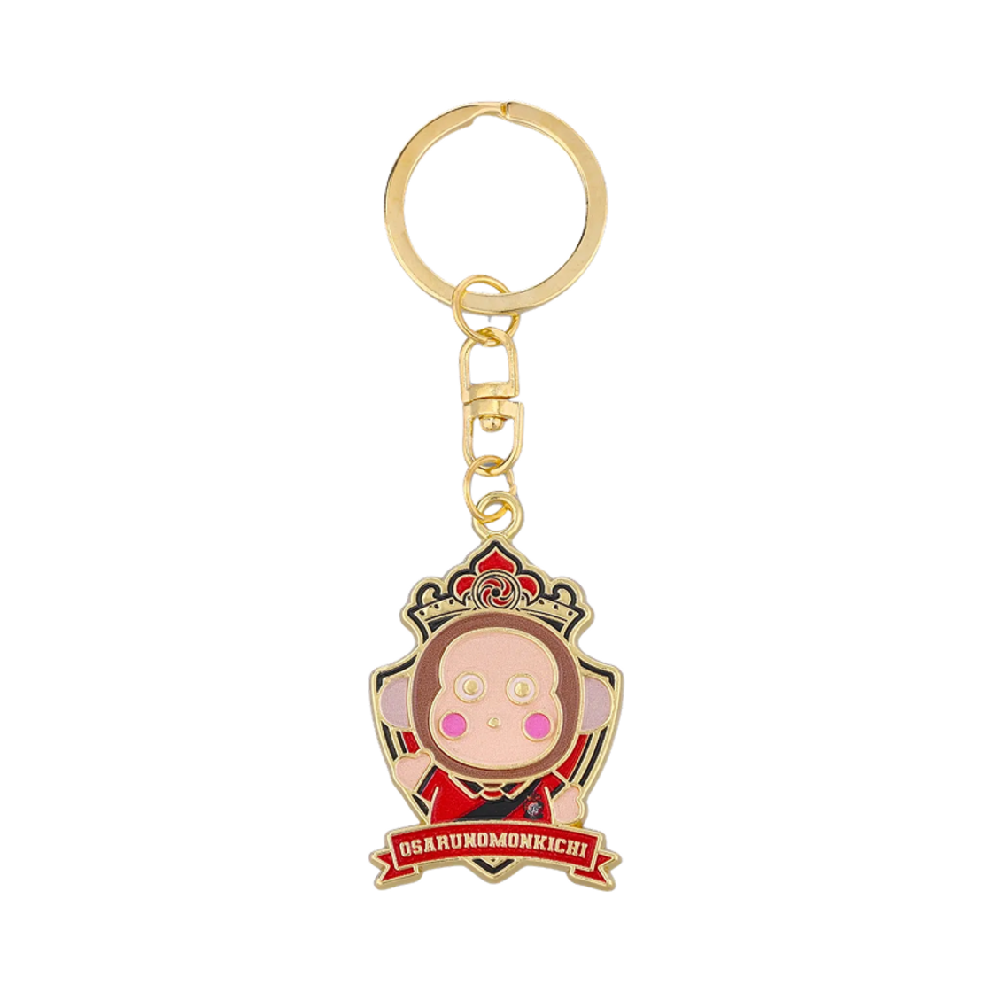 K 리그 x 산리오 캐릭터즈 2025 메탈 키링 오사루노몽키치 경남 FC 레드(K League x Sanrio Characters 2025 Metal Keyring Osaru No Monkichi Gyeongnam FC Red)