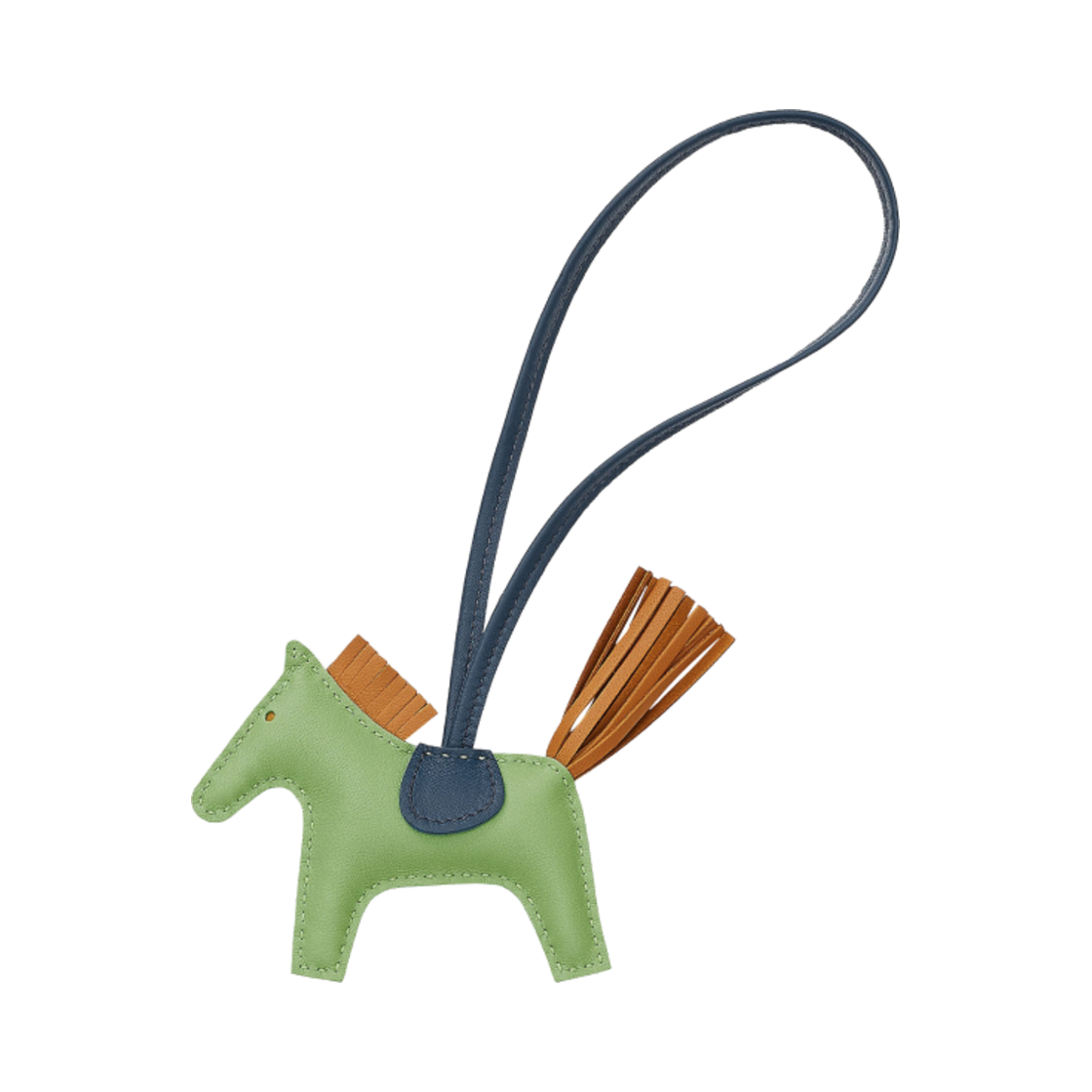 에르메스 로데오 PM 참 밀로 & 베르 크리케 세잠 블루 드 말트(Hermes Rodeo PM Charm Milo & Vert Criquet Sesame Bleu de Malte) - 1