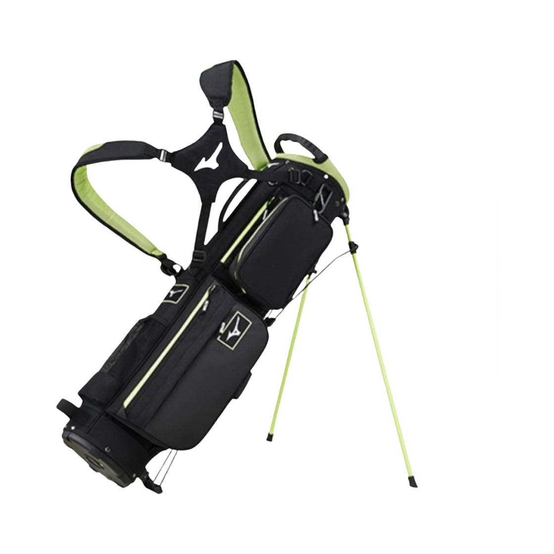 5LKC213400-0937 Mizuno BR-D2 Stand Bag Black Lime