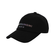 Wooyoungmi Lenticular Embroidered Ball Cap Black - 23SS