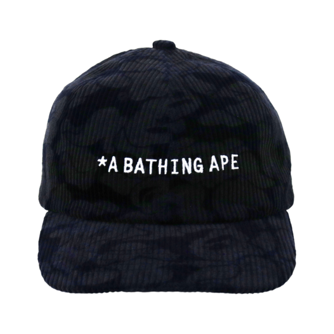 베이프 솔리드 카모 코듀로이 패널 캡 네이비 블루(BAPE Solid Camo Corduroy Panel Cap Navy Blue) - 2