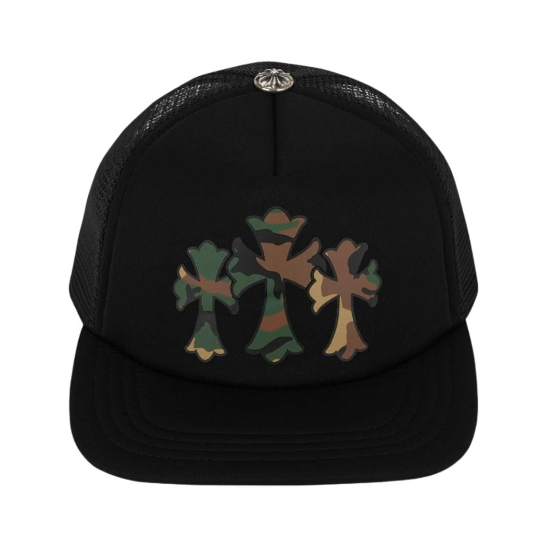 크롬하츠 킹 타코 폼 프론트 메쉬 트러커햇 블랙 카모(Chrome Hearts King Taco Foam Front Mesh Trucker Hat Black Camo) - 2