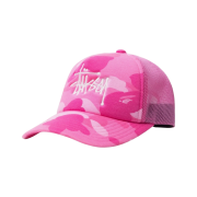 Stussy x BAPE Trucker Cap Pink