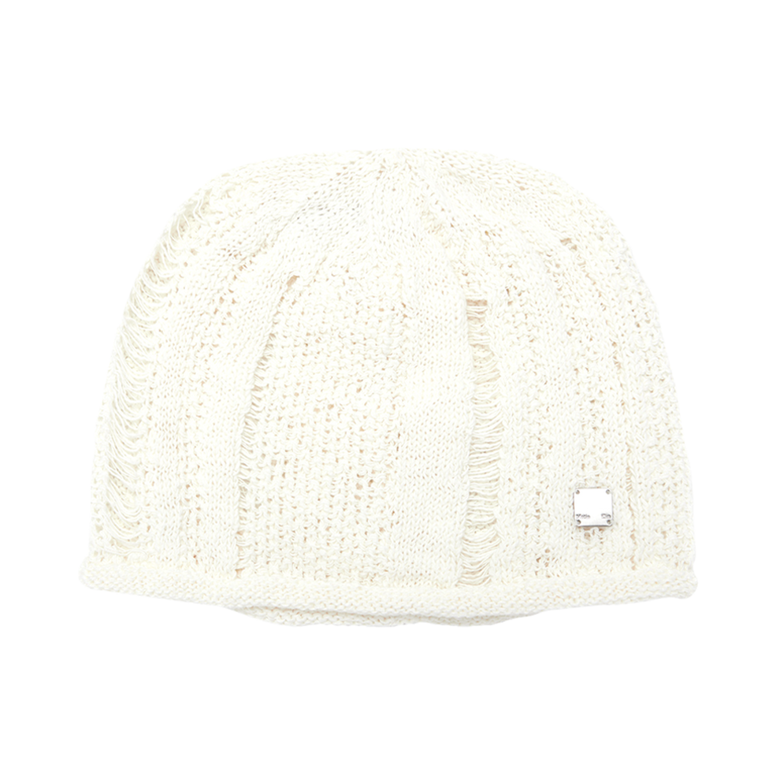 MK2411HT001MIV (W) Matin Kim Stripe Chunky Beanie Ivory