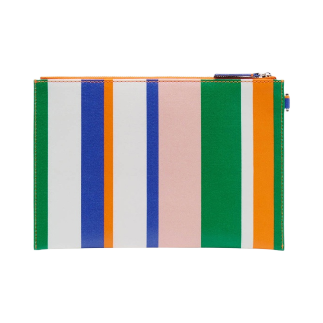 메종 키츠네 스트라이프 코티드 캔버스 파우치 화이트 스트라이프(Maison Kitsune Stripes Coated Canvas Pouch White Stripes) - 2