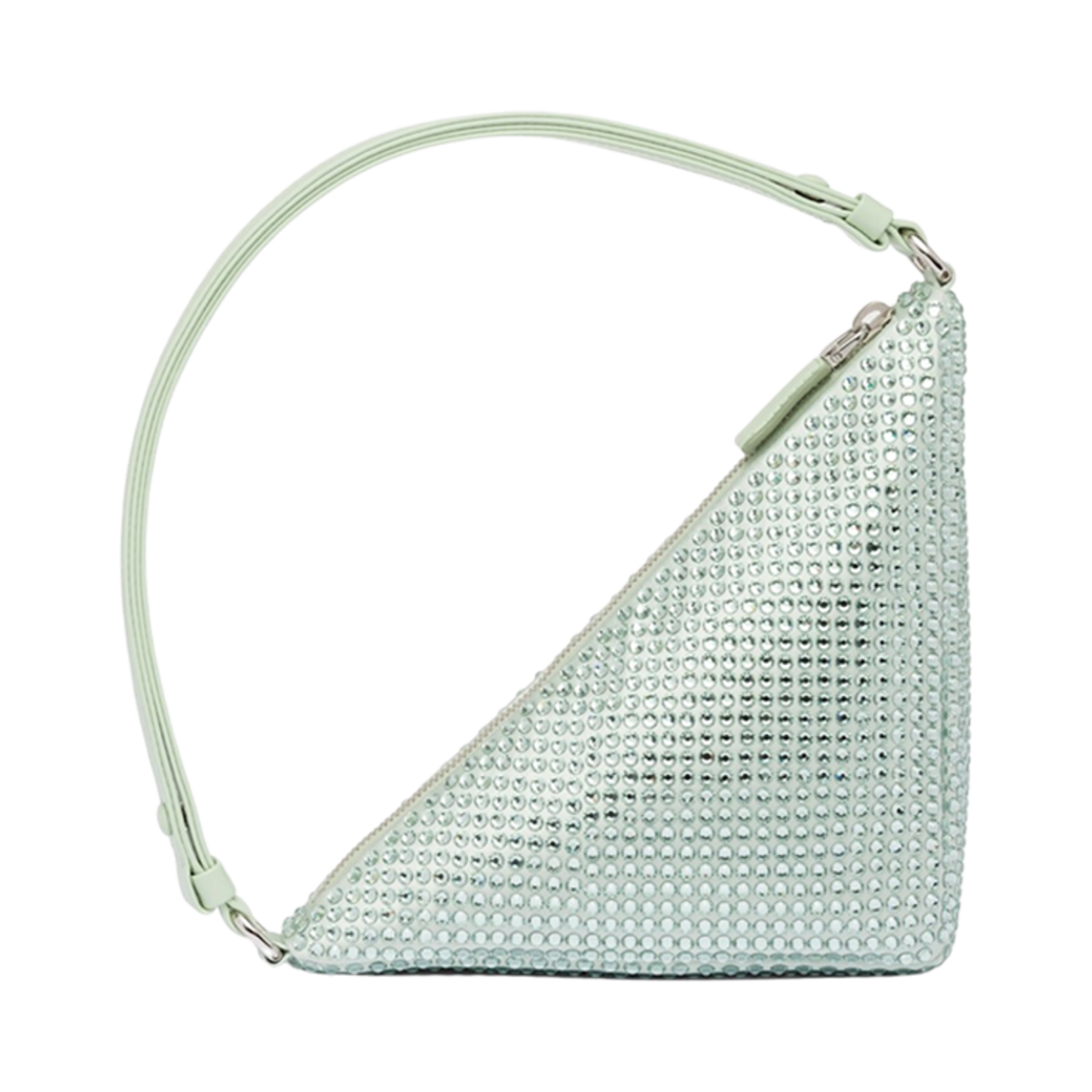 프라다 크리스탈 스터드 사틴 파우치 아쿠아(Prada Crystal-Studded Satin Pouch Aqua) - 3