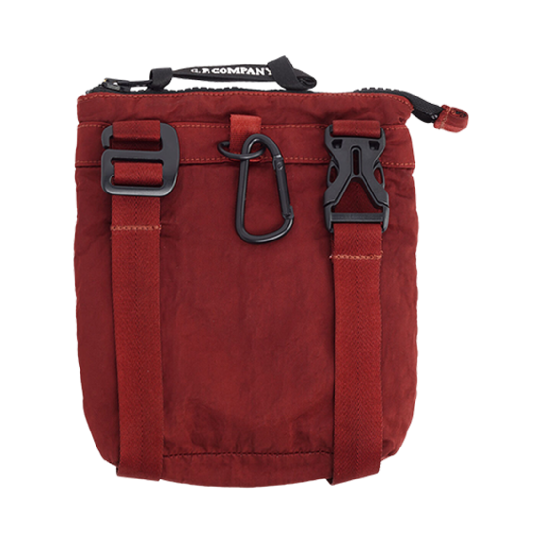 C.P. 컴퍼니 나일론 B 크로스바디 파우치 케첩 레드 - 23FW(C.P. Company Nylon B Crossbody Pouch Ketchup Red - 23FW) - 2