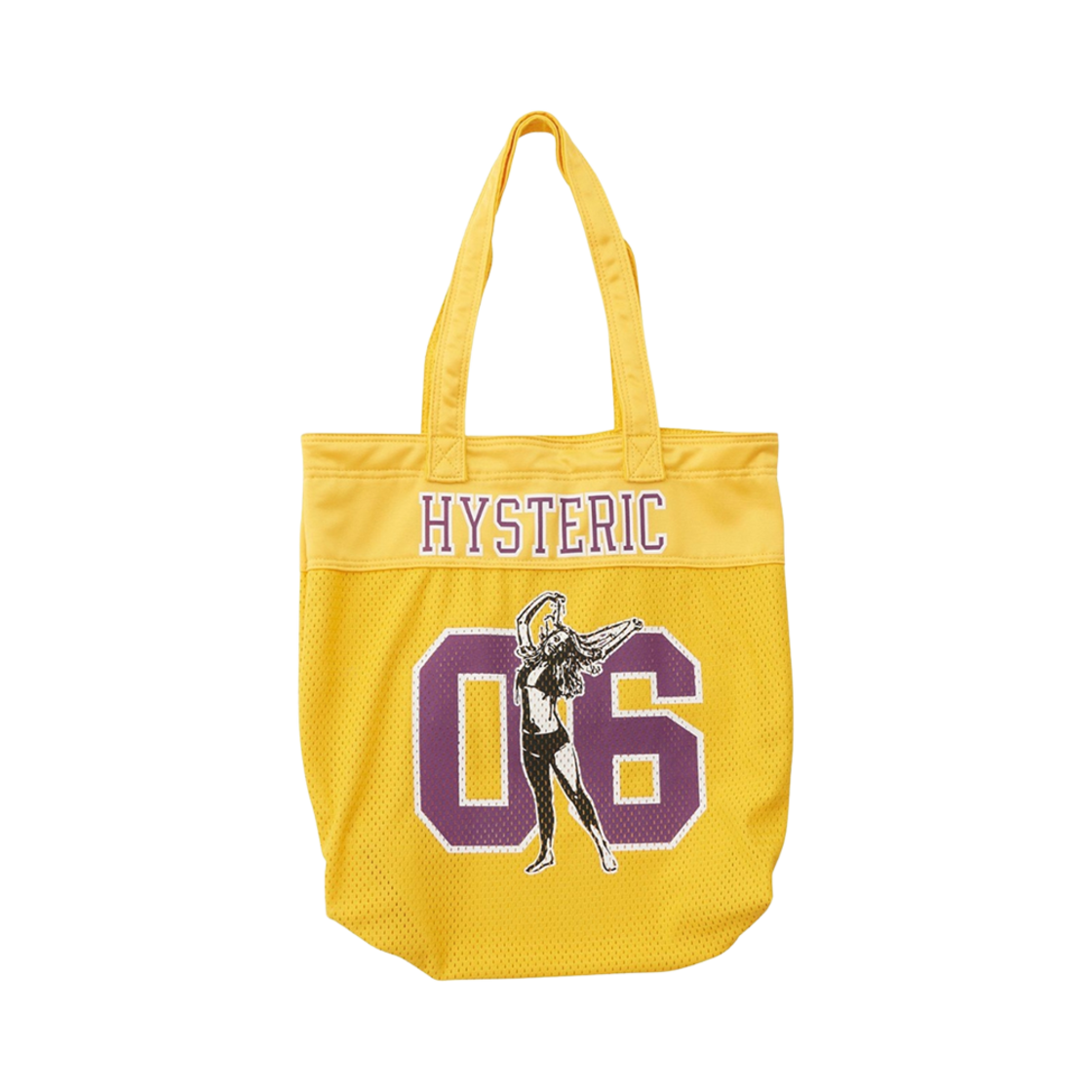 HYSTERIC メッシュトートバッグ 06 イエロー HYSTERIC GLAMOUR(ヒステリックグラマー) 番号 6 メッシュ
