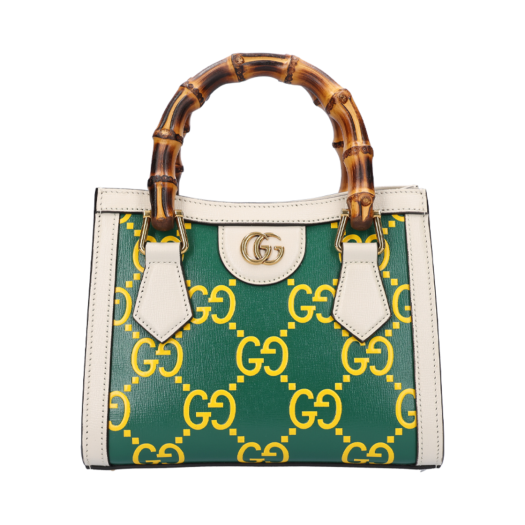 655661 Gucci Diana Tote Bag Bamboo Green