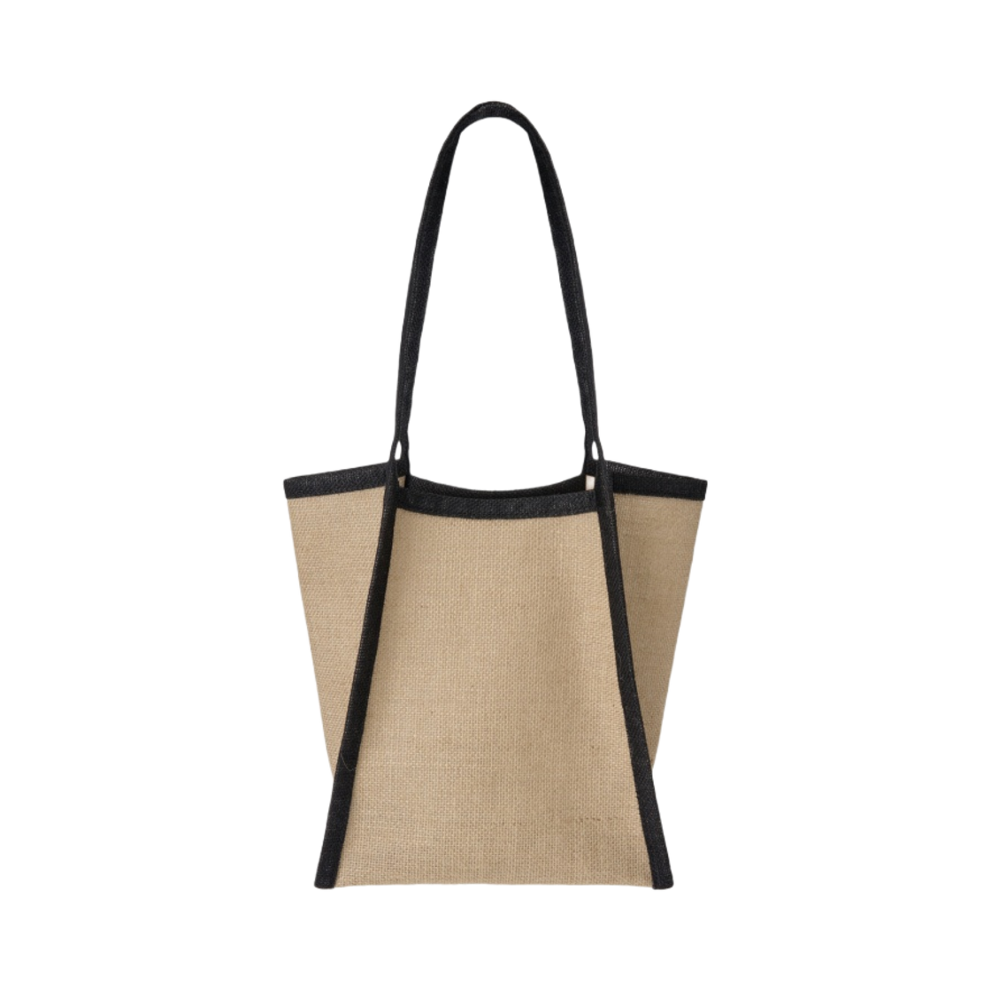 이미스 리넨 비치 백 베이지 블랙(Emis Linen Beach Bag Beige Black) - 2