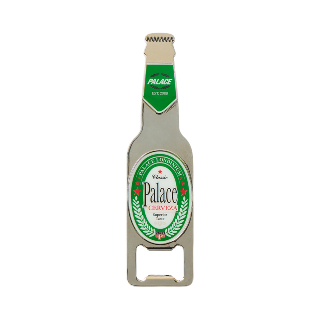 - Palace Bottle Opener Magnet Green Silver - 25SS