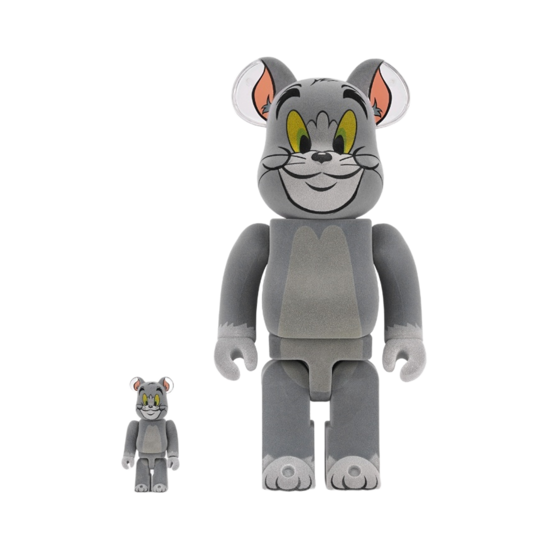 베어브릭 톰과 제리 톰 플로키 버전 100% & 400% 세트(Bearbrick Tom & Jerry Tom Flocky Ver. 100% & 400% Set)