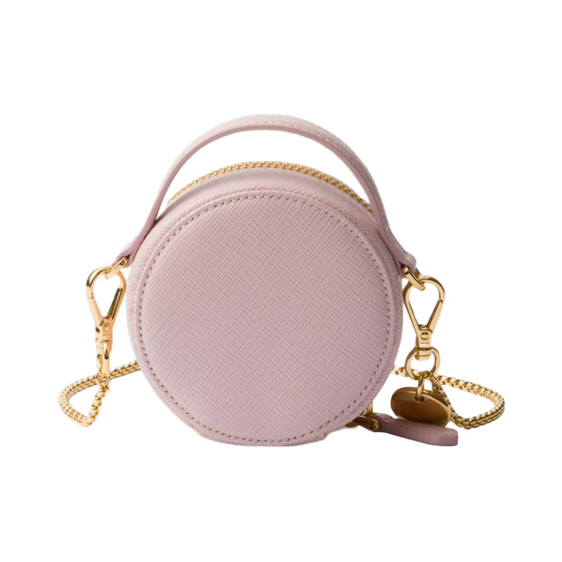 프라다 사피아노 레더 미니 파우치 알라바스터 핑크(Prada Saffiano Leather Mini-Pouch Alabaster Pink) - 4