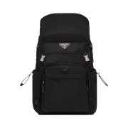 Prada Re-Nylon Saffiano Leather Backpack Black