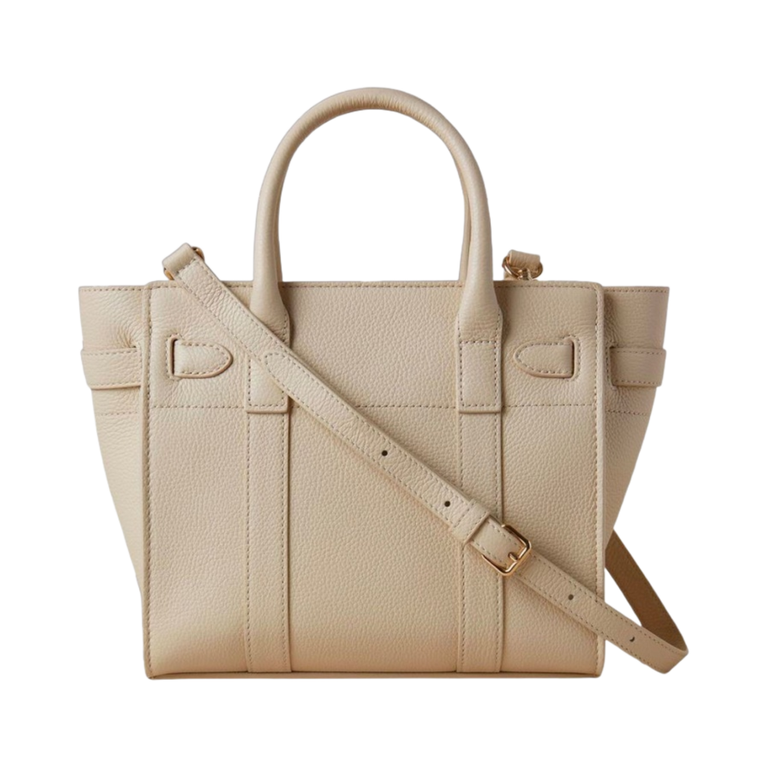 멀버리 스몰 클래식 그레인 미니 지퍼 베이스워터 초크(Mulberry Small Classic Grain Mini Zipped Bayswater Chalk) - 2