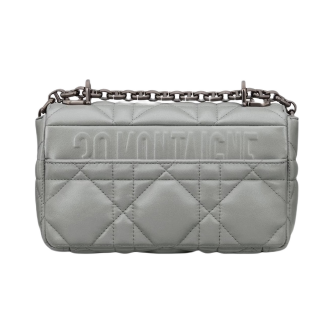 디올 스몰 카로백 퀼티드 매크로까나쥬 카프스킨 그레이 스톤(Dior Small Dior Caro Bag Quilted Macrocannage Calfskin Gray Stone) - 3