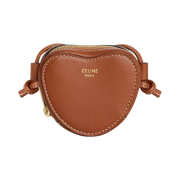 Celine Crossbody Micro Heart in Smooth Calfskin Tan