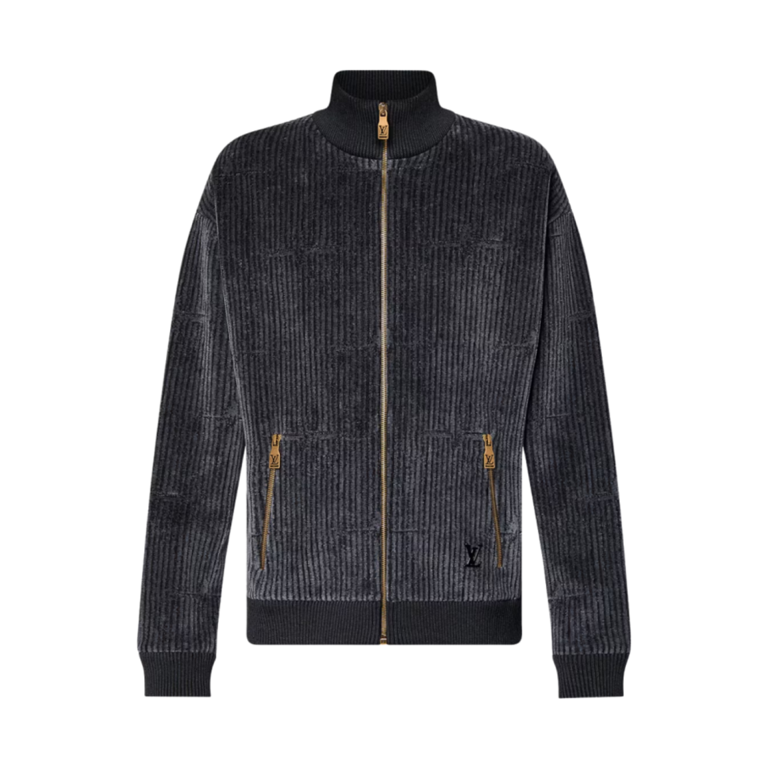 루이비통 x 박서보 코튼 벨벳 트랙탑 다크 그레이(Louis Vuitton x Park Seo-Bo Cotton Velvet Track Top Dark Grey) - 1
