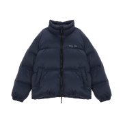 (W) Matin Kim High Neck Classic Puffer Down Jumper Navy